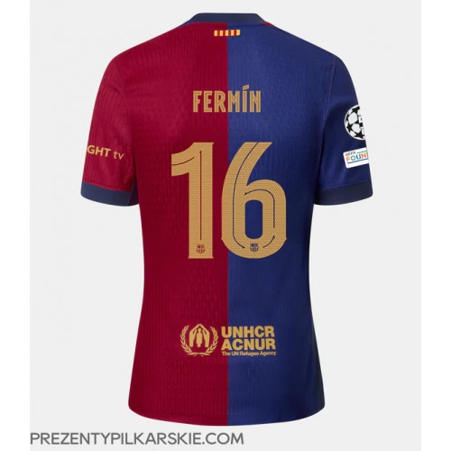 Stroje piłkarskie Barcelona Fermin Lopez #16 Koszulka Podstawowej 2024-25 Krótki Rękaw